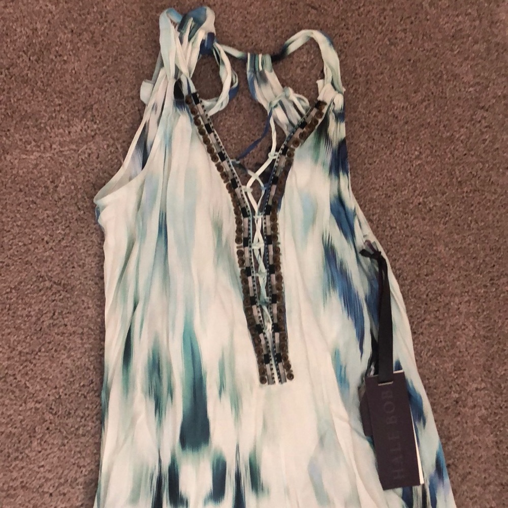 Tie dye wide leg jumpsuit